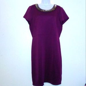 Fifth & Park Purple Cocktail Dress